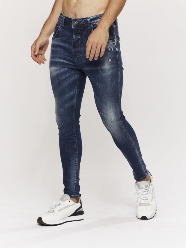 ג’ינס COLIN כחול- לבן לגברים