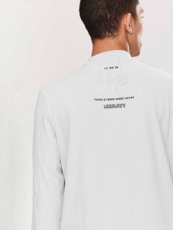 טי שירט ארוכה עם צווארון גולף לגברים