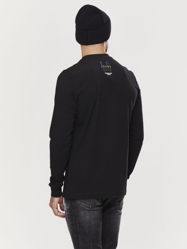 טי שירט ארוכה לגברים עם הדפס