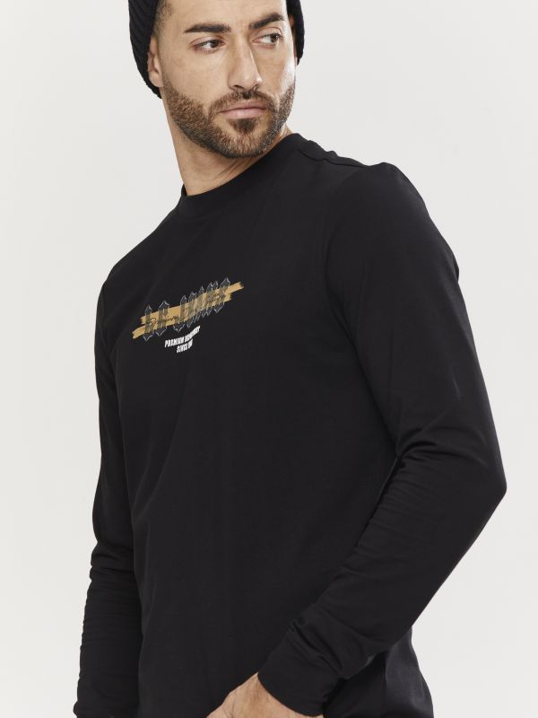 טי שירט ארוכה לגברים עם הדפס