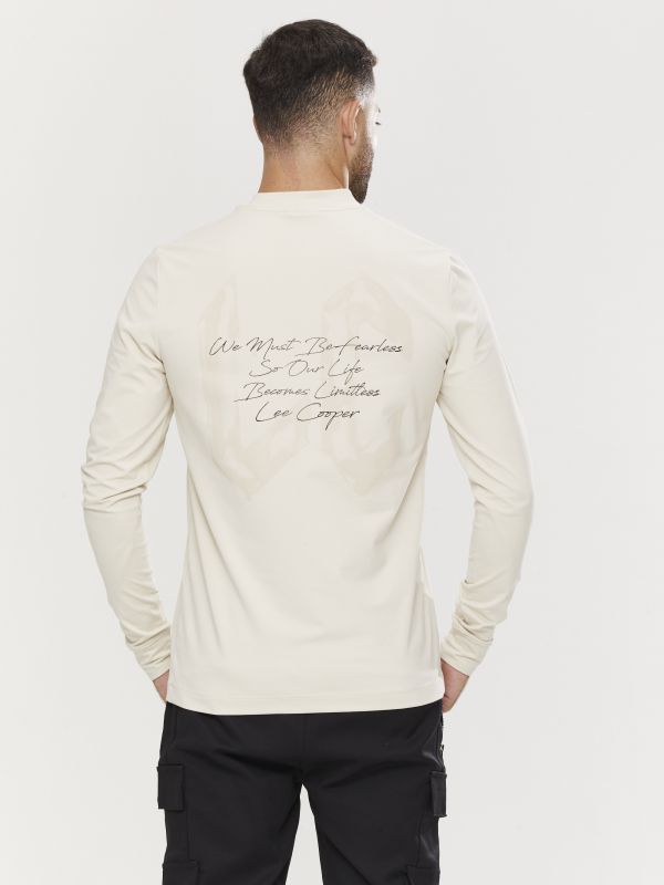 טי שירט ארוכה לגברים עם הדפס