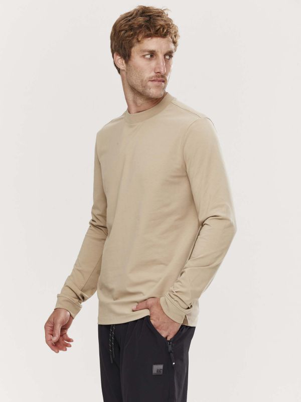 טי שירט עם שרוולים מודפסים לגברים