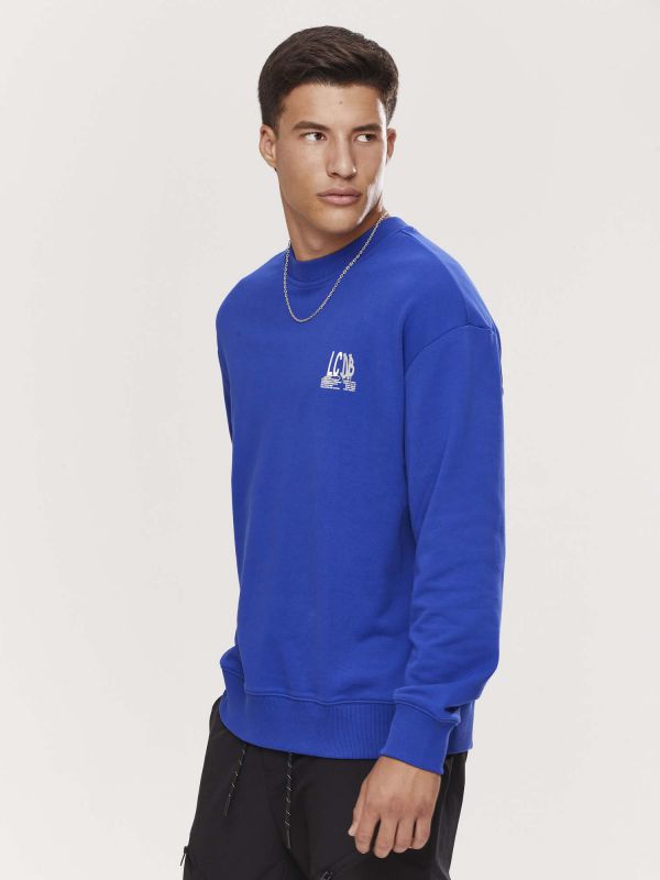 סווטשירט פרנץ’ טרי עם הדפס לגברים