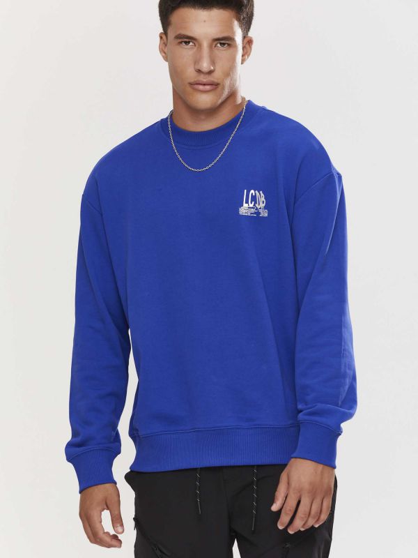 סווטשירט פרנץ’ טרי עם הדפס לגברים