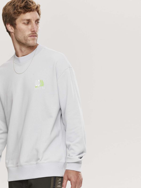 סווטשירט פרנץ’ טרי עם הדפס לגברים