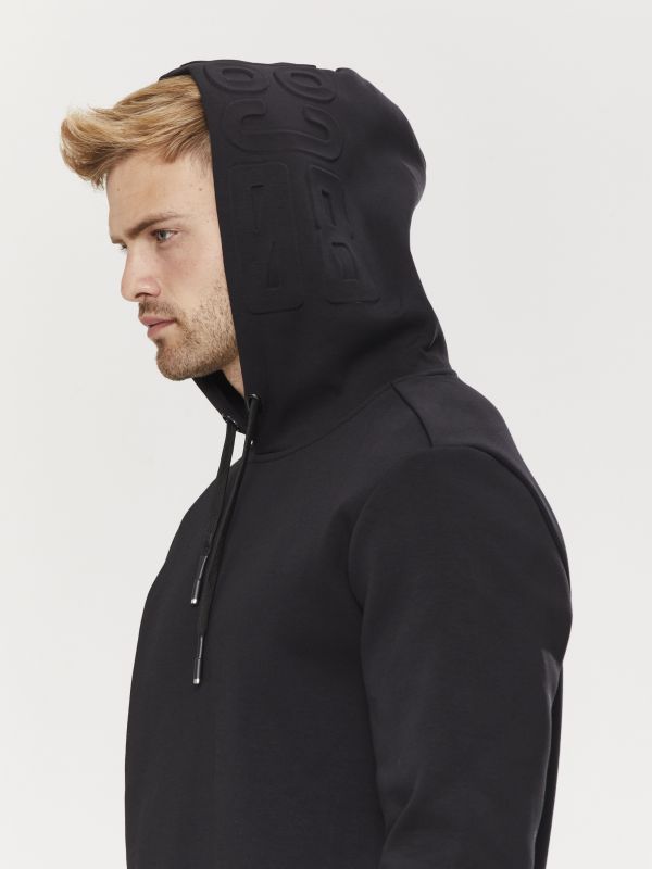 סווטשירט עם הדפס וקפוצ’ון לגברים