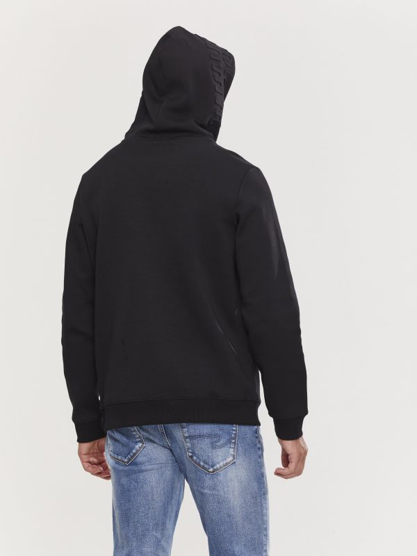 סווטשירט עם הדפס וקפוצ’ון לגברים