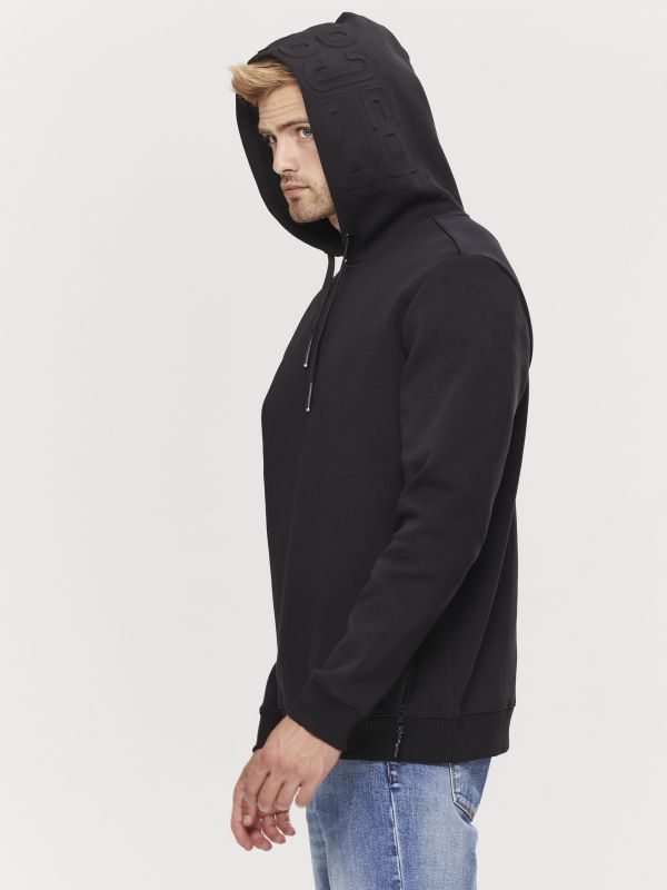 סווטשירט עם הדפס וקפוצ’ון לגברים