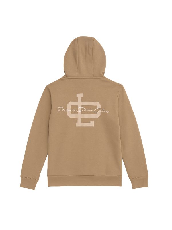 סווטשירט עם קפוצ’ון ורוכסן לגברים