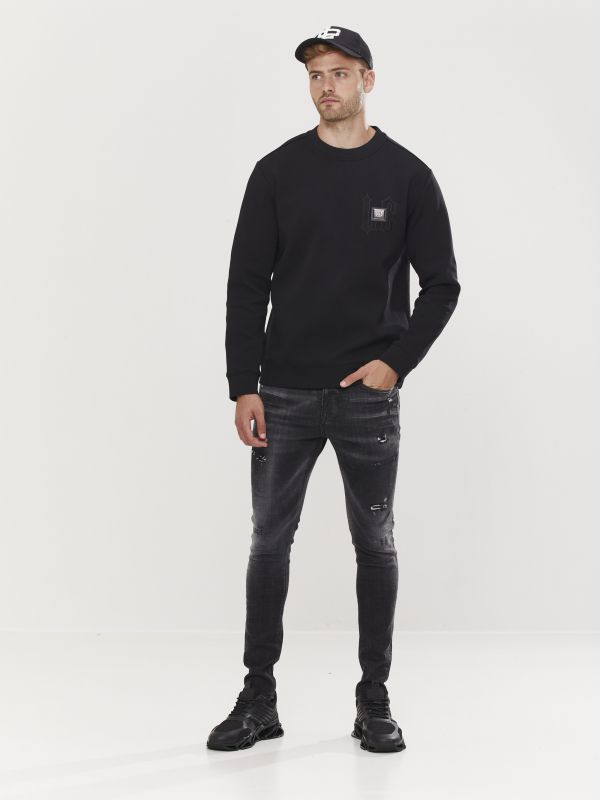 סוויטשירט עם הדפס לגברים