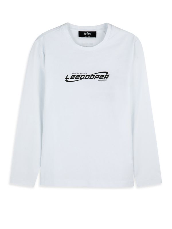 טי שירט שרוולים ארוכים עם הדפס לילדים