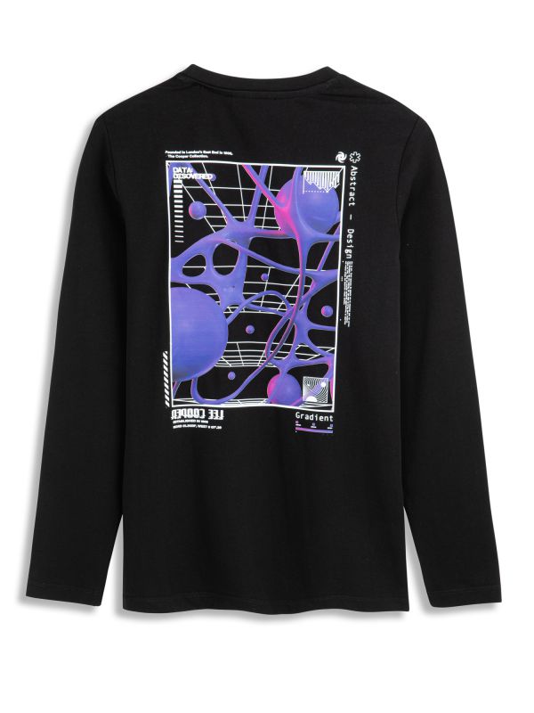 טי שירט רגלן עם הדפס דו צדדי לילדים