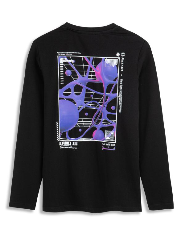 טי שירט רגלן עם הדפס דו צדדי לילדים