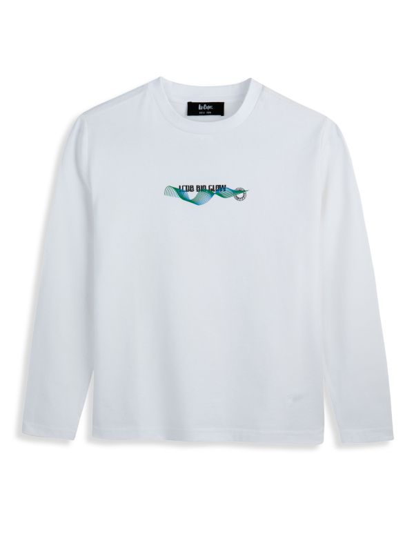 טי שירט כותנה עם הדפס לילדים