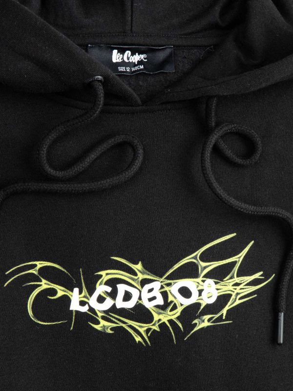 סווטשירט קוצ’ון עם הדפס דו צדדי לילדים