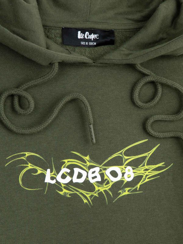 סווטשירט קוצ’ון עם הדפס דו צדדי לילדים