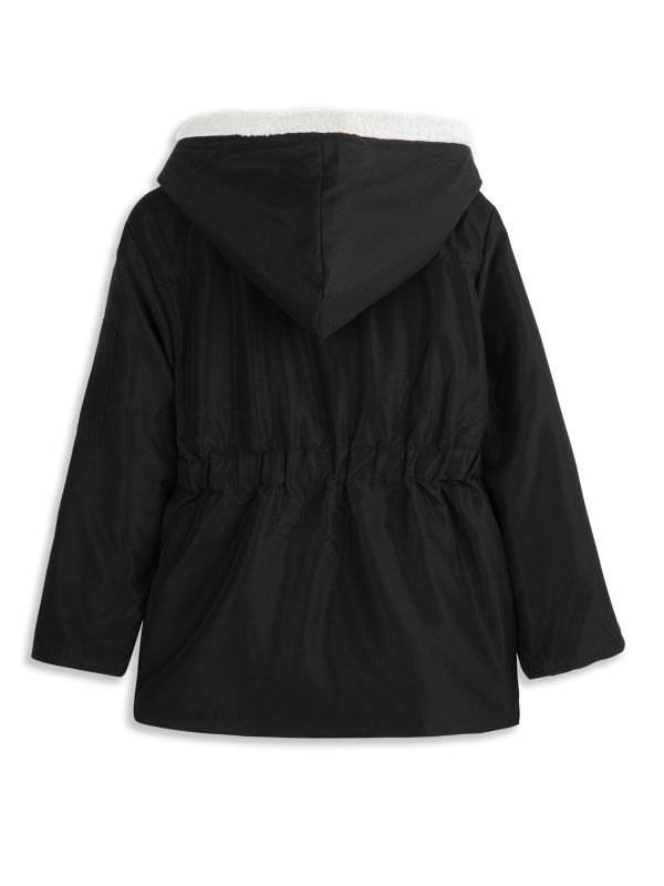 מעיל גשם כיווצים במותן לילדות