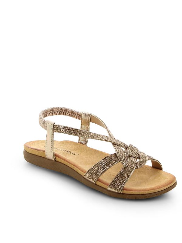 סנדלים נוחות לנשים בשילוב נצנצים