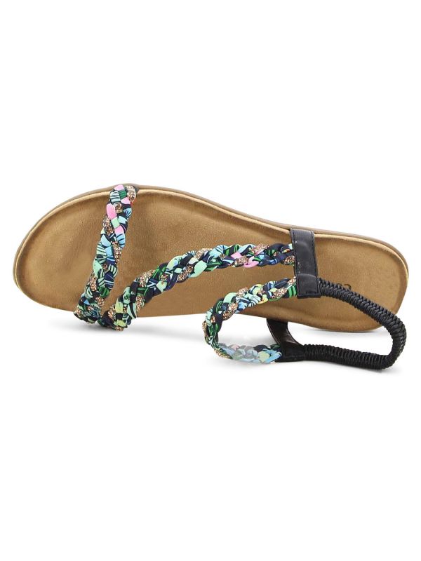 סנדלים פרחוניים לנשים