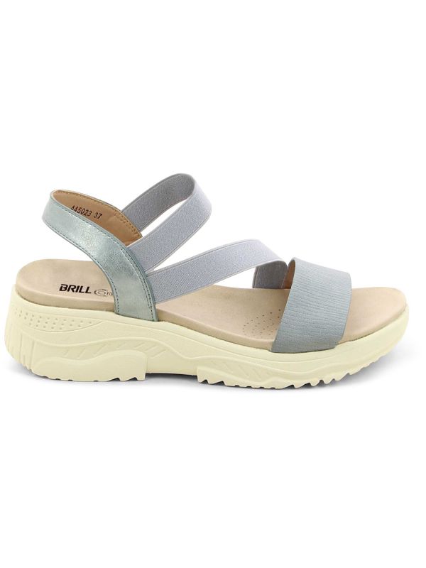 סנדל אלסטי עם סוליית פלטפורמה