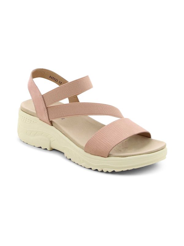 סנדל אלסטי עם סוליית פלטפורמה