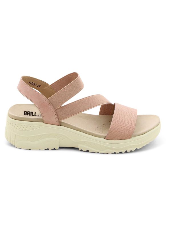 סנדל אלסטי עם סוליית פלטפורמה