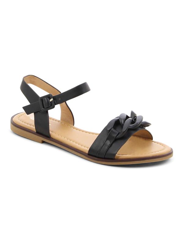 סנדלי רצועות עם שרשרת לנשים