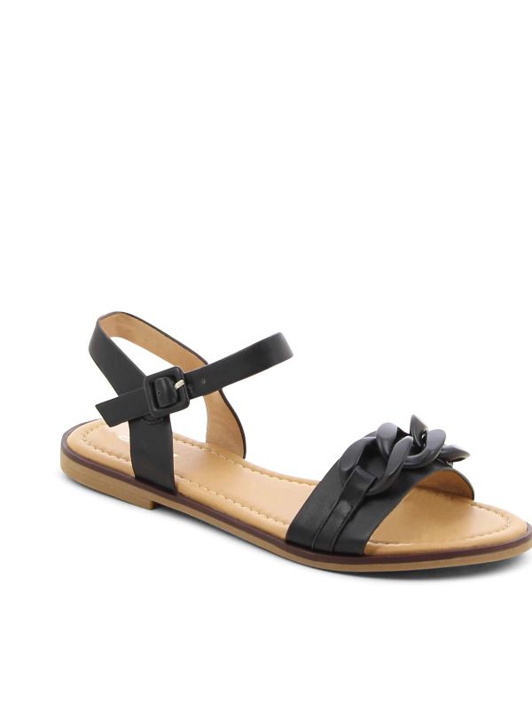 סנדלי רצועות עם שרשרת לנשים