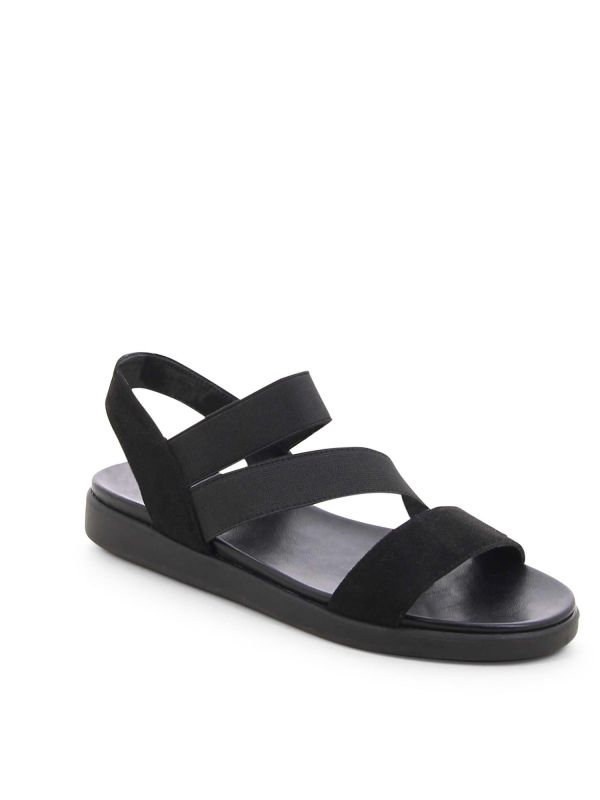 סנדלים שטוחים עם רצועות אלסטיות לנשים