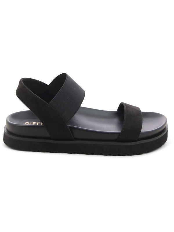 סנדלים שטוחים עם רצועות אלסטיות לנשים