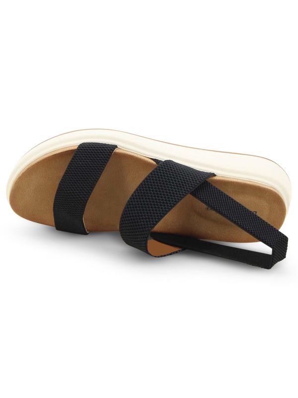 סנדלי נשים עם רצועות אלסטיות