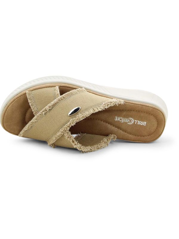 כפכפי נוחות עם רצועת איקס לנשים