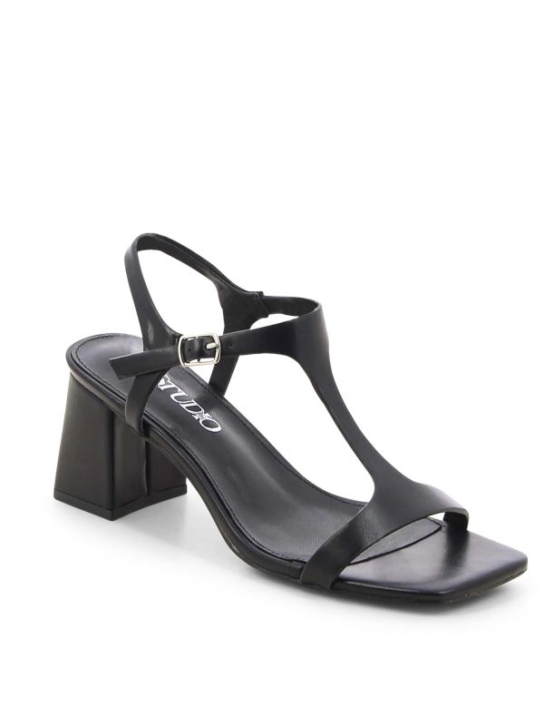 סנדלי עקב ג’ינס לנשים