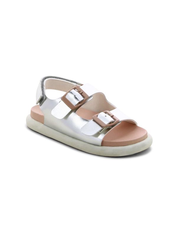 סנדלי ילדות עם רצועות עבות ואבזמים