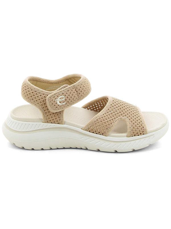 סנדלי רצועות לנשים מבד מחורר