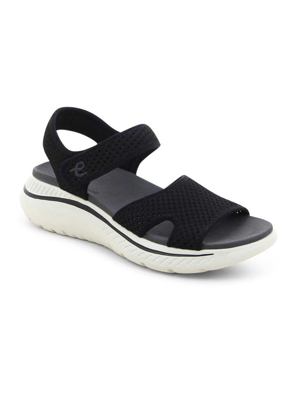 סנדלי רצועות לנשים מבד מחורר