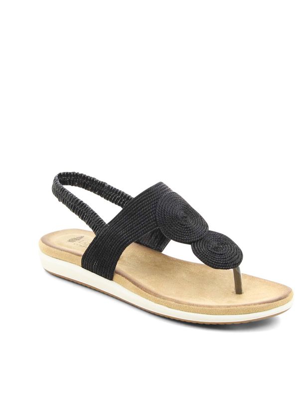 סנדלים כסופים בדוגמה קלועה לנשים