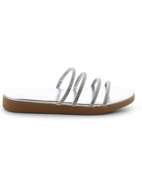 כפכפי רצועות עם אבנים לנשים