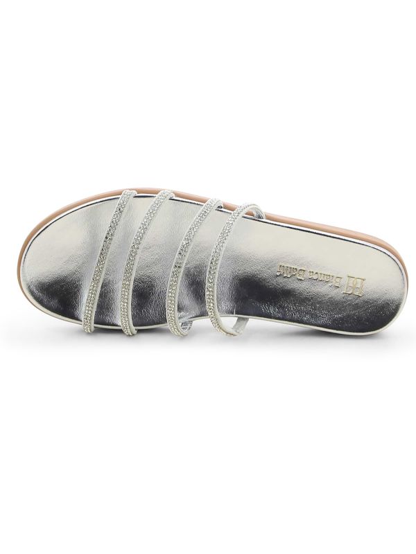 כפכפי רצועות עם אבנים לנשים