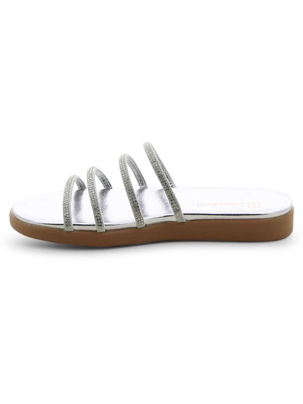 כפכפי רצועות עם אבנים לנשים