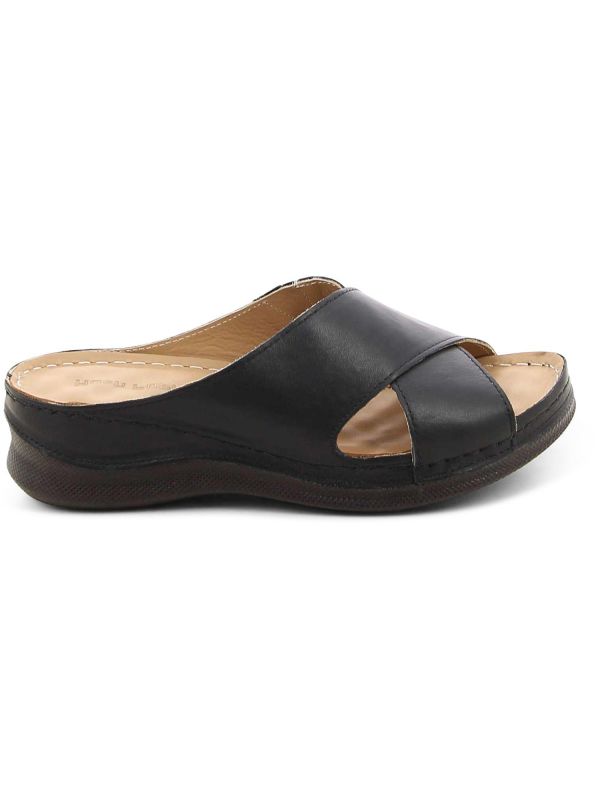 כפכפי נשים עם עקב פלטפורמה ורצועת איקס