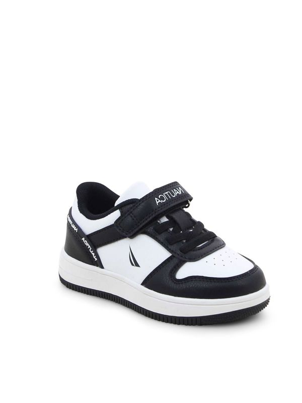 נעלי סניקרס NAUTICA אופנתיות בשחור לבן לילדים