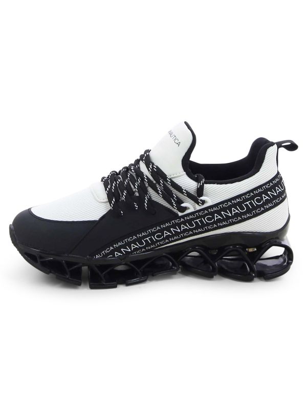 נעליים ספורטיביות NAUTICA לנוער עם כיתובי לוגו
