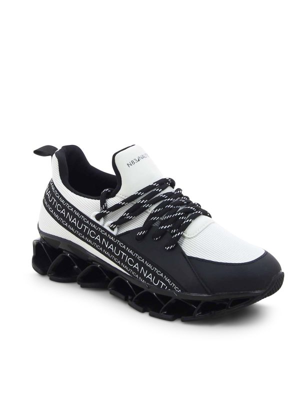 נעליים ספורטיביות NAUTICA לנוער עם כיתובי לוגו