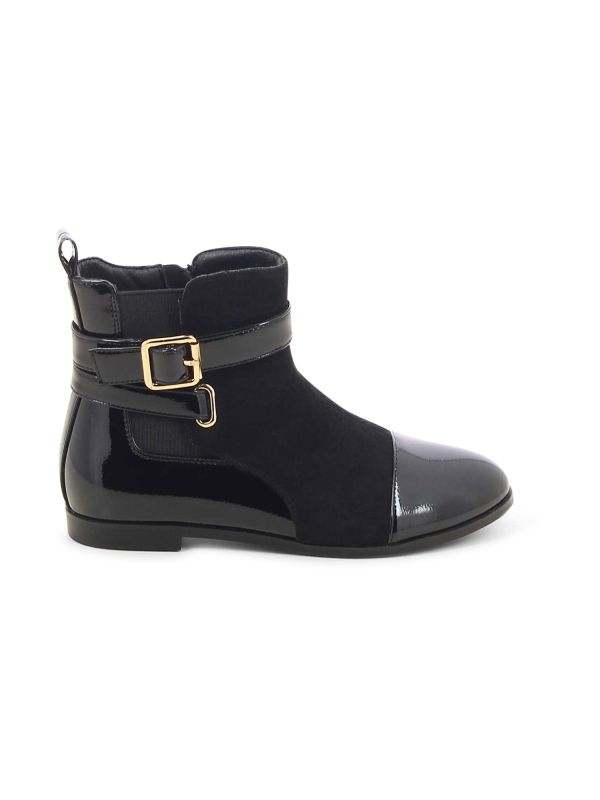 מגפוני צ’לסי מבריקים עם אבזם לילדות