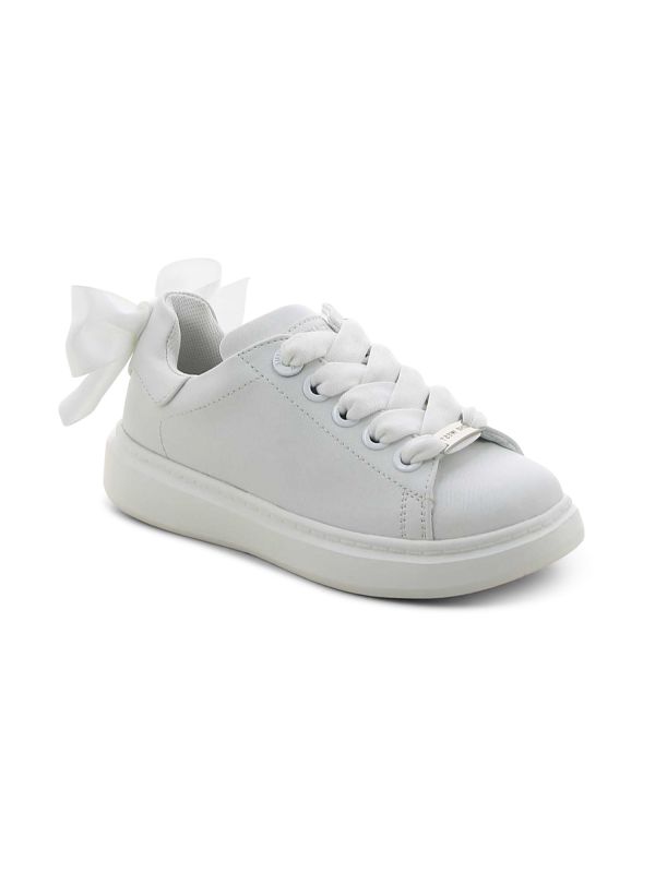 נעלי סניקרס קלאסיות עם פפיון לילדות
