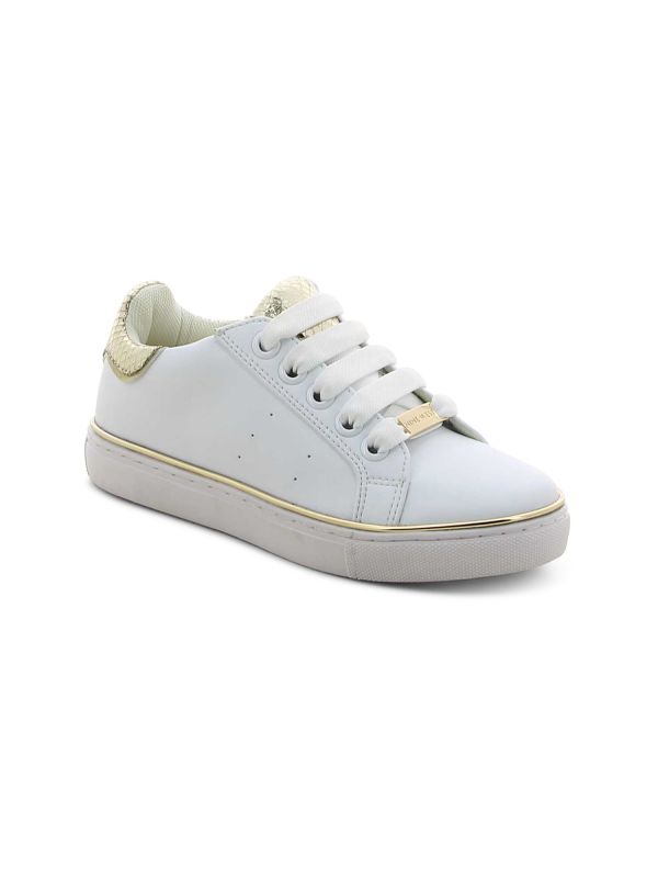 נעלי סניקרס עם עיטור זהב לילדות