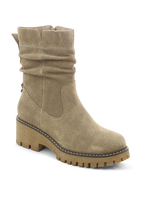 מגפי נשים עם עקב טרקטור