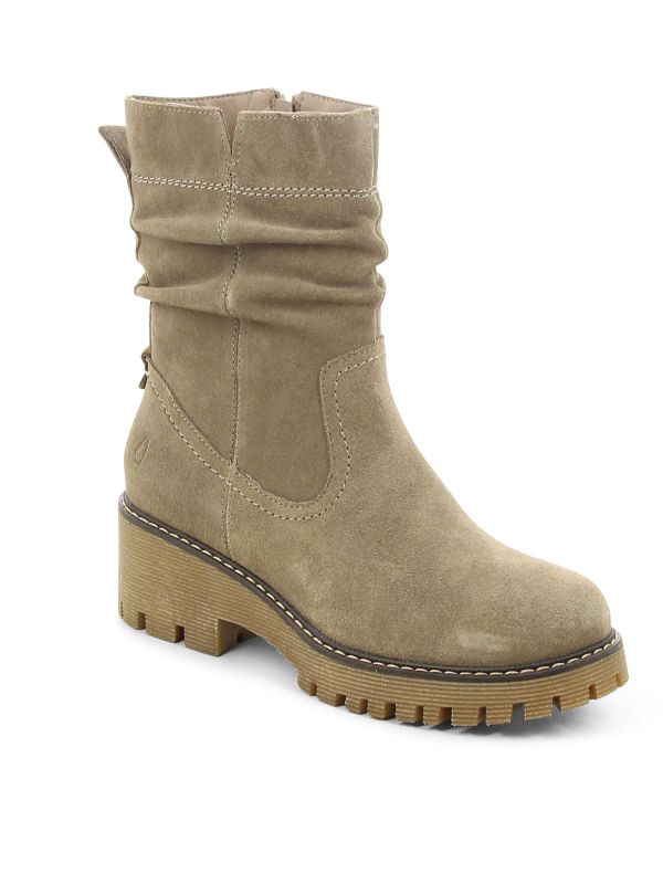 מגפי נשים עם עקב טרקטור