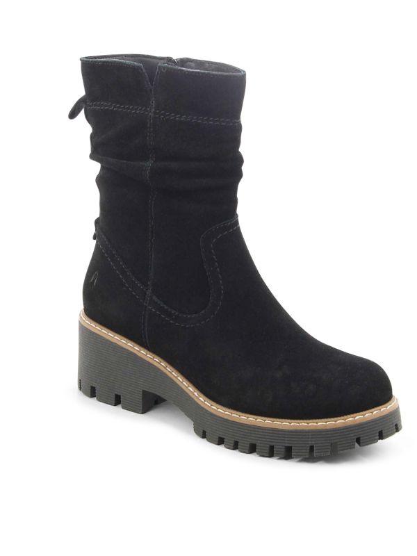 מגפי נשים עם עקב טרקטור